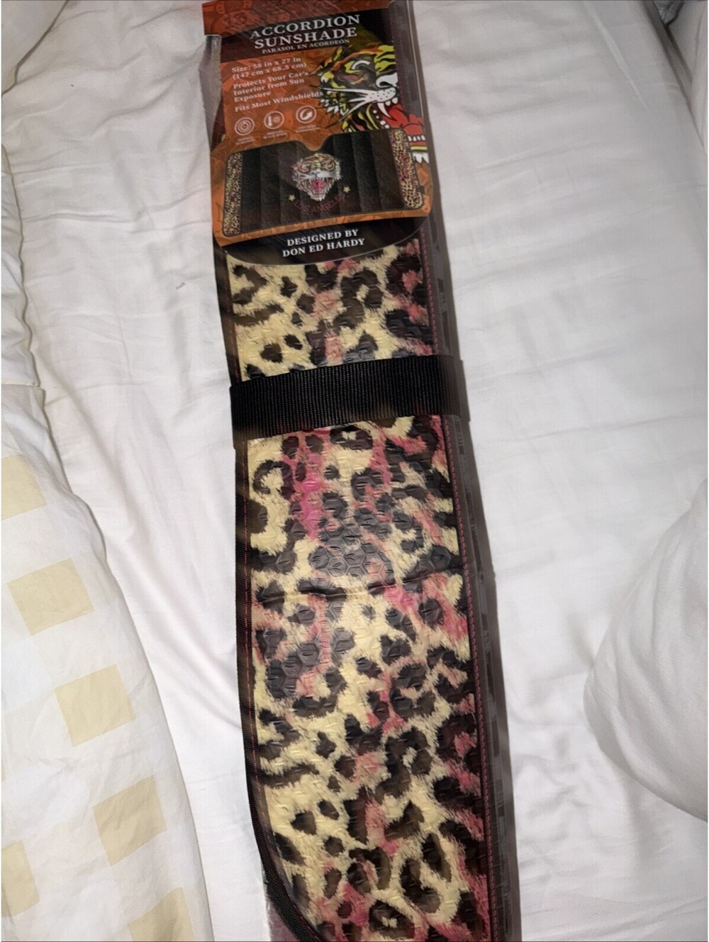 Ed Hardy Tiger Leopard Car Truck Front Windshield SunShade 58 x 27 Inch~NEW